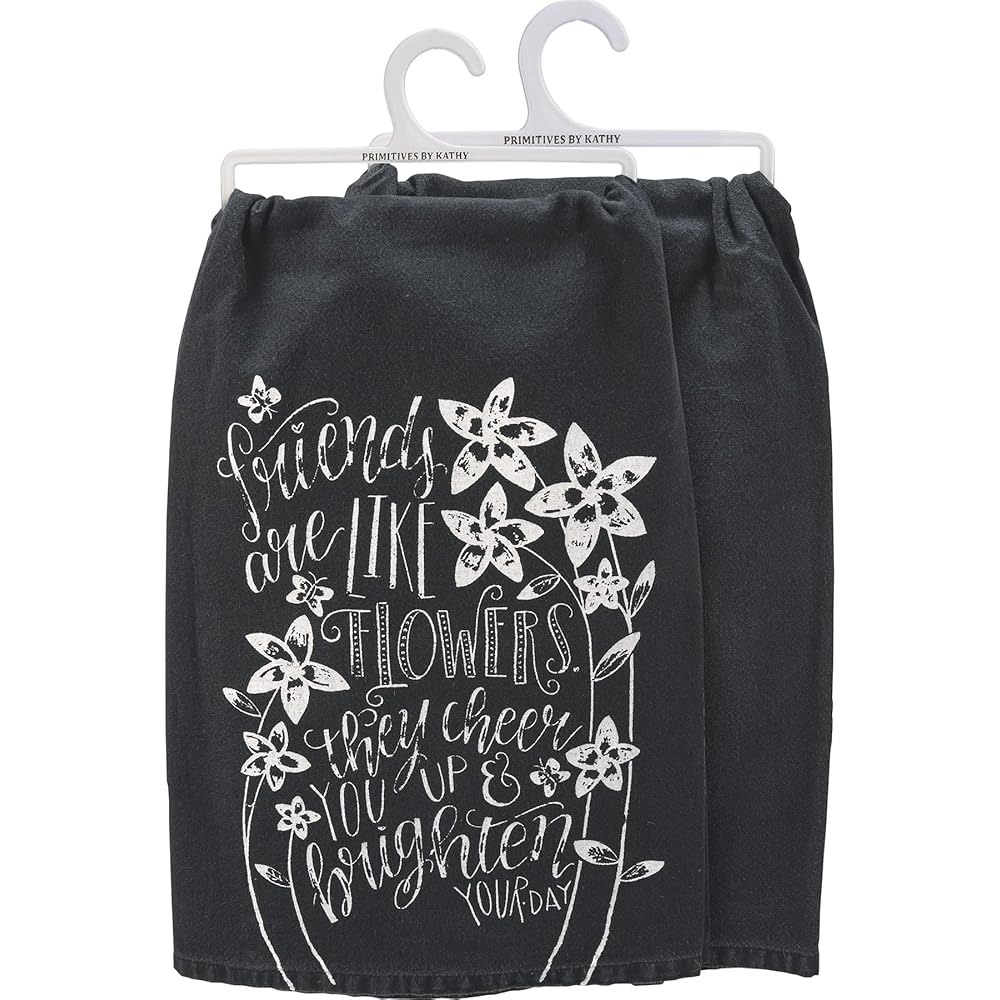 Primitives by Kathy Torchon de cuisine Friends are like flowers 112934 : Cuisine et Maison
