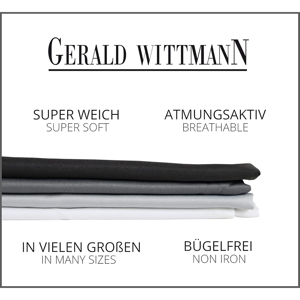 Gerald Wittmann 2 Sets - Housse de Couette 1 Personne 2X 140x200 cm + 2X 65x65 cm, Microfibre, Antracite : Cuisine et Maison