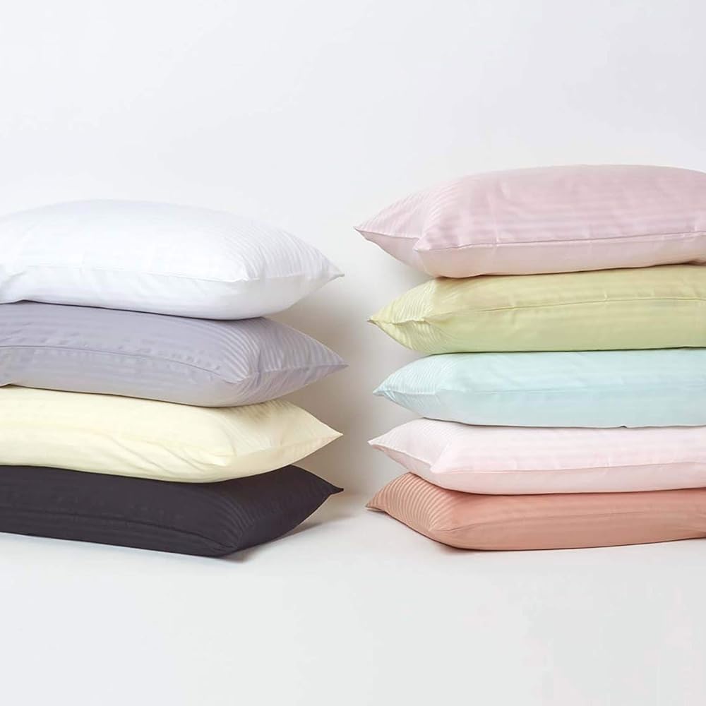 HOMESCAPES Housse de Couette 150x200 cm et 1 taie d’Oreiller 80x80 cm, Parure de lit 1 Personne en Percale de Coton 330 Fils, Coloris Rose : Cuisine et Maison