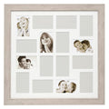 Deknudt Frames S48SH1P16 Cadre Photo Pêle Mêle 16 Photos Bois Blanc/Clair 10 x 15 cm : Cuisine et Maison