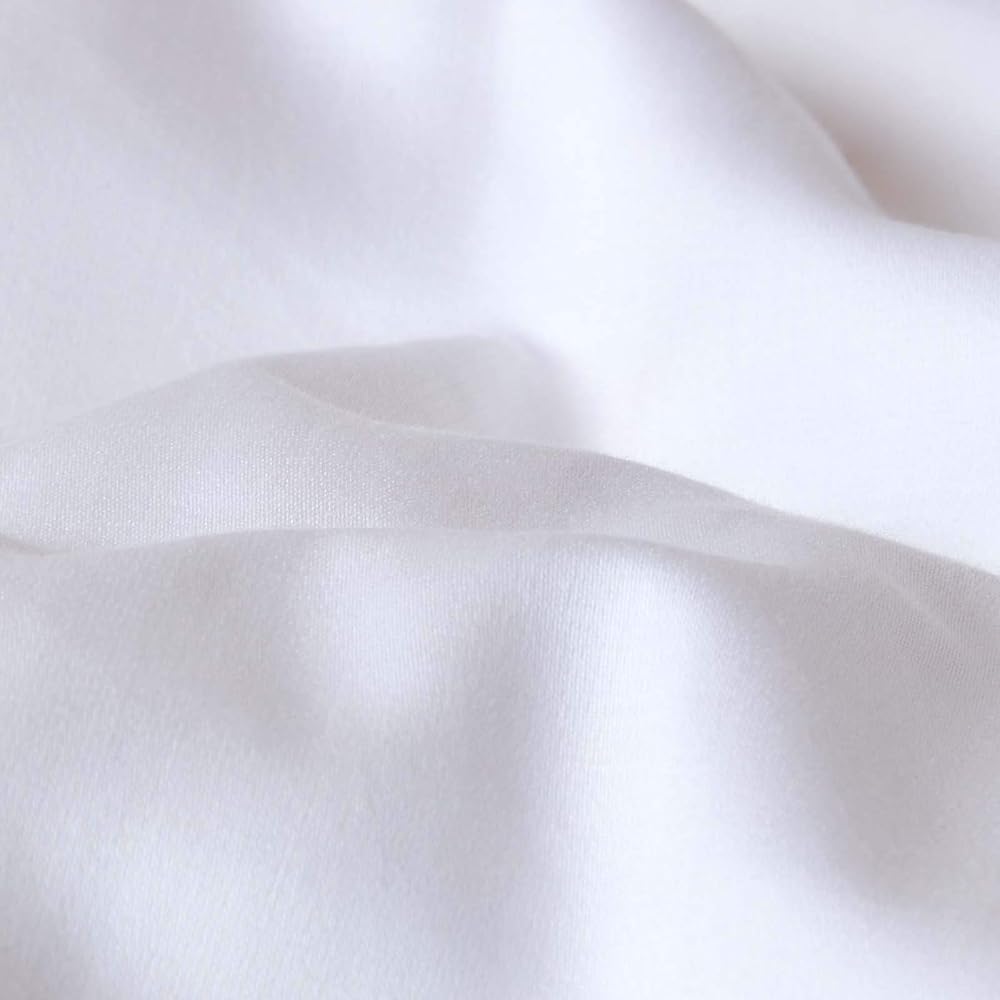 HOMESCAPES Drap Plat uni 100% Coton égyptien Bio 400 Fils Coloris Blanc 240 x 300 cm : Cuisine et Maison