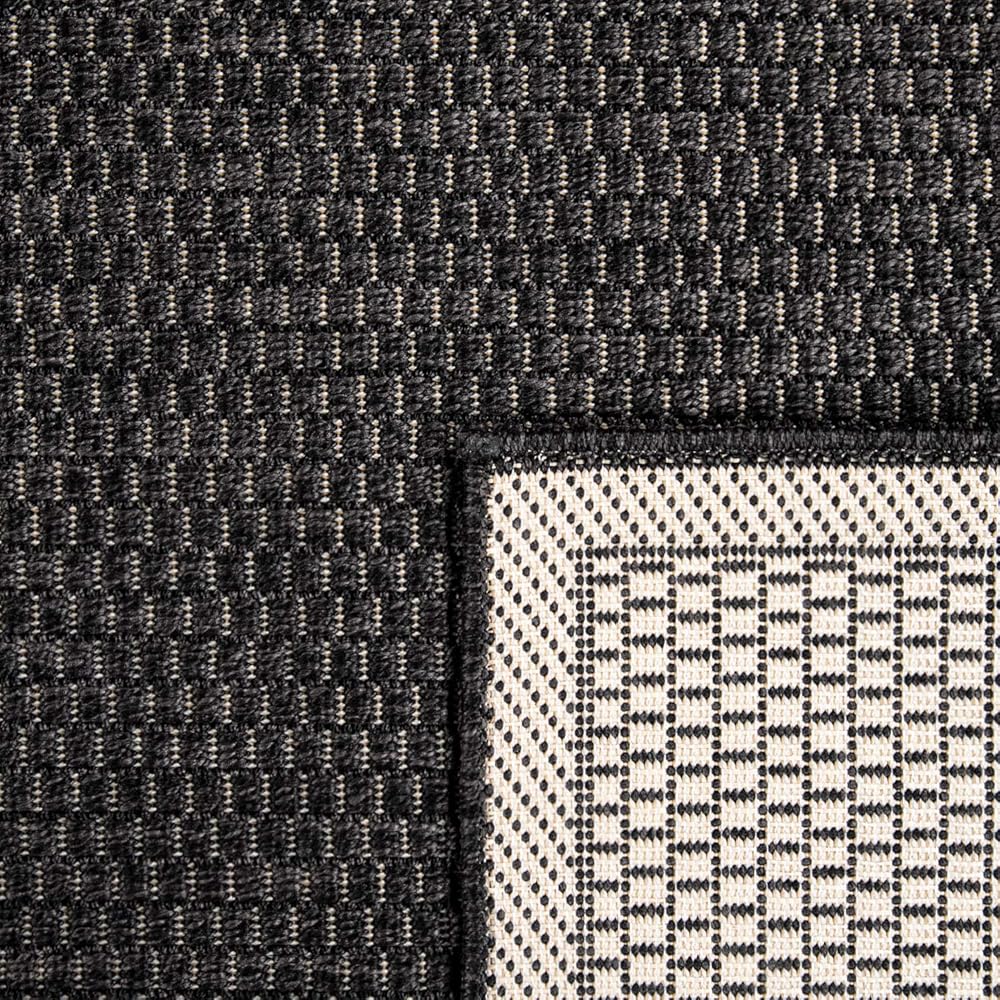 Paco Home Tapis Extérieur pour Terrasse Et Balcon Tapis Cuisine Monochrome Moderne Noir, Dimension:200x280 cm : Cuisine et Maison