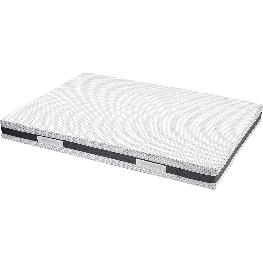 Amazon Basics Matelas 2-en-1 avec noyau en mousse hybride, Moyenne ferme (H3) et ferme (H4), 140 x 200 x 18 cm, Blanc : Cuisine et Maison