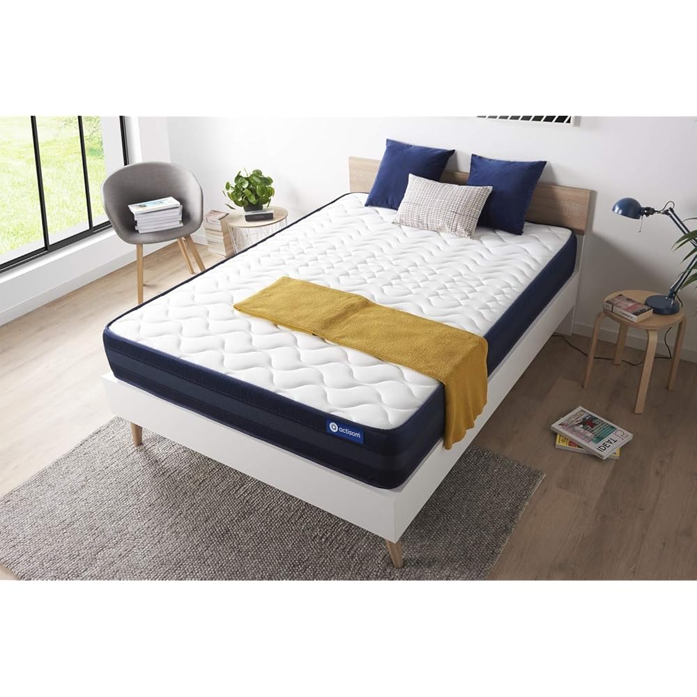 Actisom - Matelas 140 x 190 cm 24 cm - Maintien Ergonomique 5 Zones de Confort - Latex et Mémoire de Forme - Système Actifresh Ultra Aéré - Confort Très Ferme - Grande Durabilité : Cuisine et Maison