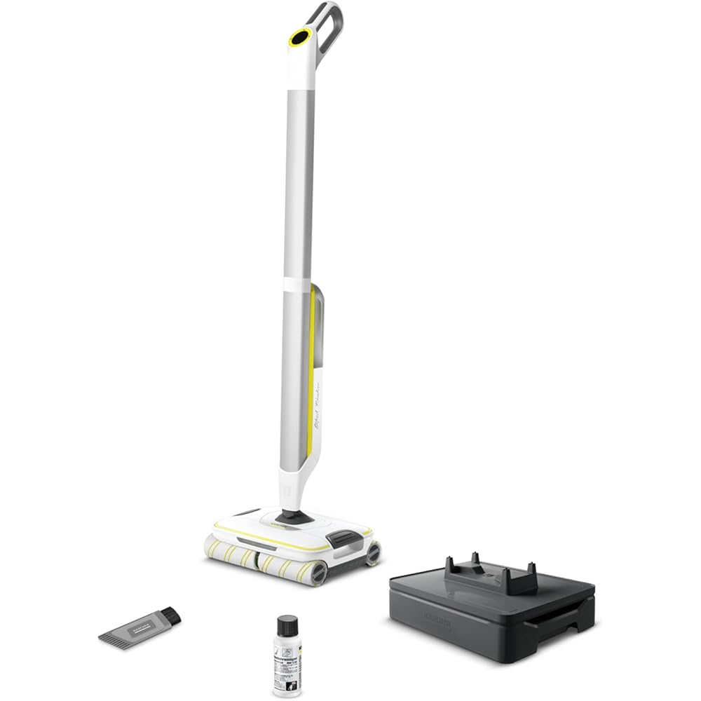 Kärcher Nettoyeur de Sols Durs Intelligent FC 8 Smart Signature Line, Sans Fil, Connecté, Silencieux, 4 Rouleaux Microfibres, Batterie : env. 60 min, Surface Nettoyée par Charge : env. 230 m² : Cuisine et Maison