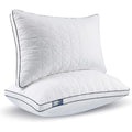 BedStory Lot de 2 Coussins Rectangulaires 42 x 70 cm, Coussins de Lit Doux en Microfibre et Polyester, Oreillers Mémoire de Lit, Anti-acariens et Hypoallergénique : Jardin