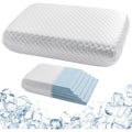 MetersGod Oreiller en Mousse à Mémoire de Forme Réglable en Hauteur, Oreiller Ergonomique Anti-ronflements, Coussin Orthopédique, Housse Rafraîchissante, Tout Type de Dormeur, 60x40cm : Cuisine et Maison