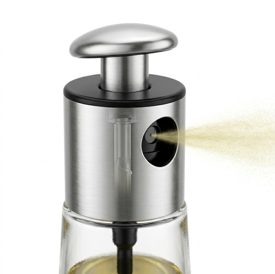 Xiabanlaovo - Spruzzatore olio cucina in vetro, per oliva e canola, ideale per friggitrice ad aria